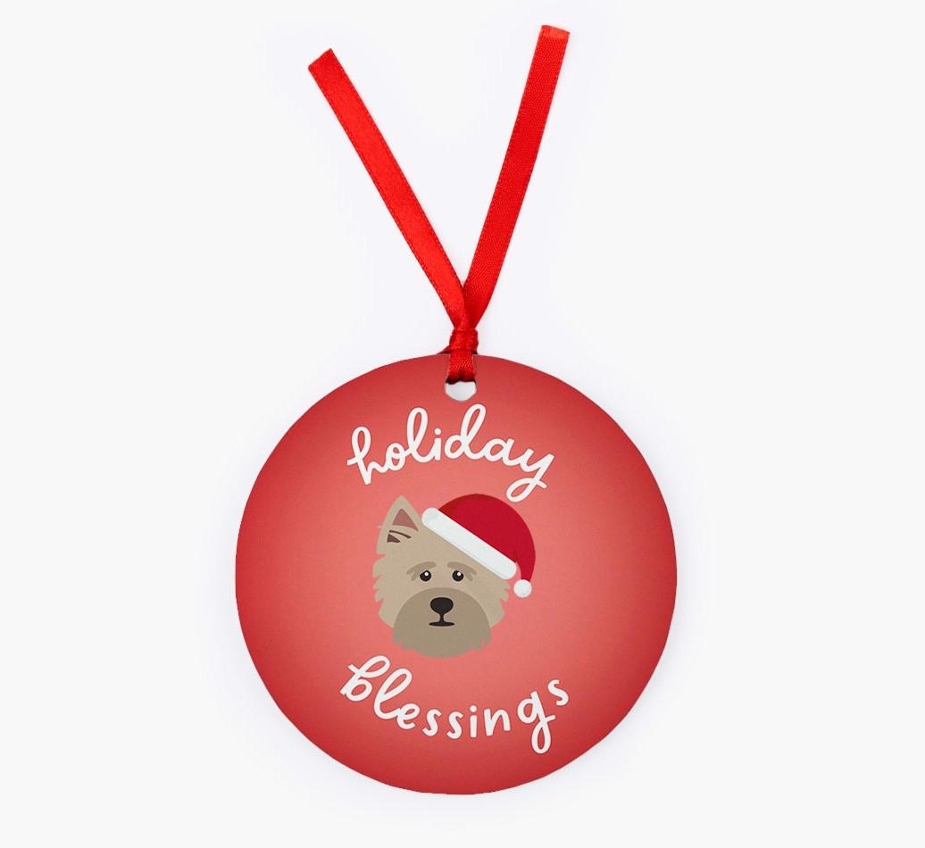 Holiday Blessings: Personalized {breedFullName} Christmas Decoration