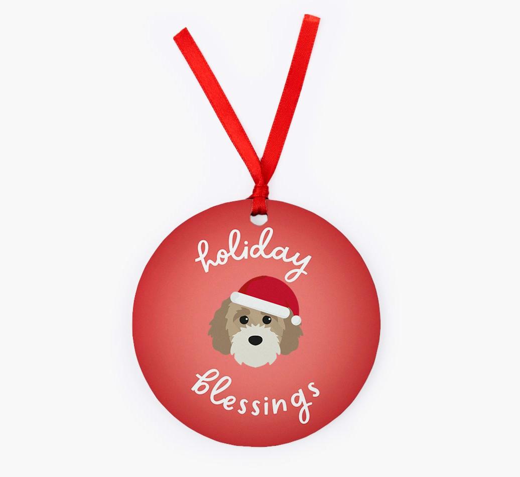 Holiday Blessings: Personalized {breedFullName} Christmas Decoration