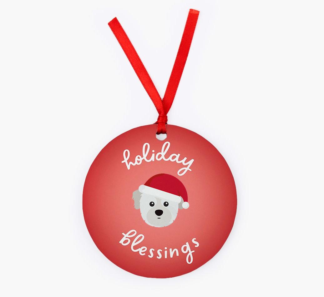 Holiday Blessings: Personalized {breedFullName} Christmas Decoration
