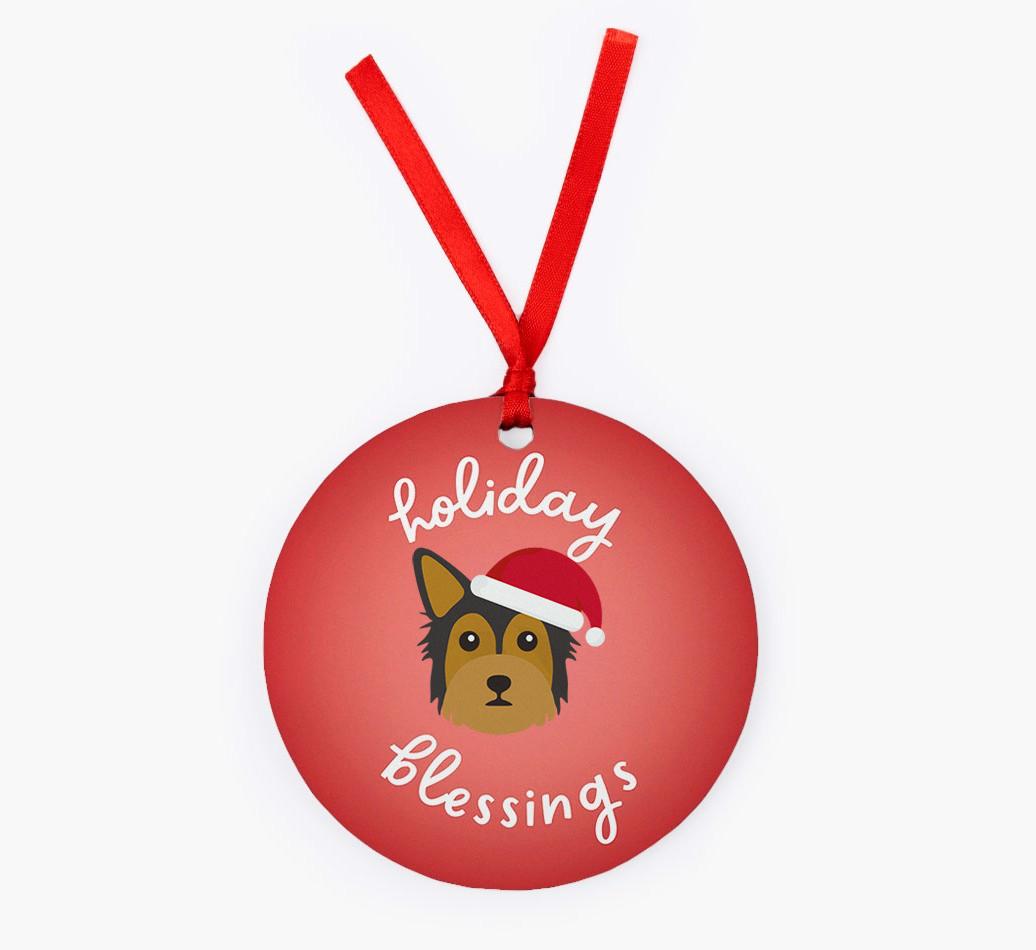 Holiday Blessings: Personalized {breedFullName} Christmas Decoration