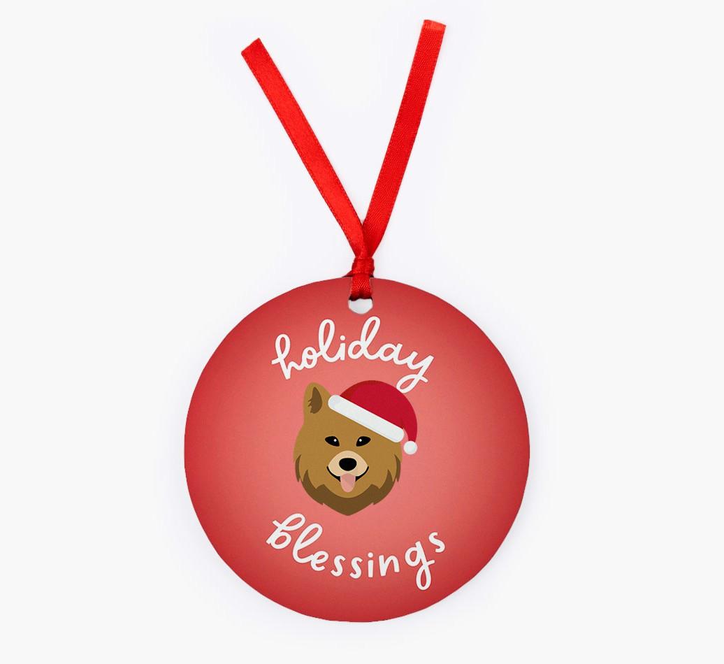 Holiday Blessings: Personalized {breedFullName} Christmas Decoration