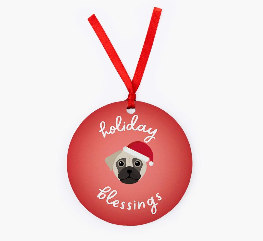 Holiday Blessings: Personalized {breedFullName} Christmas Decoration