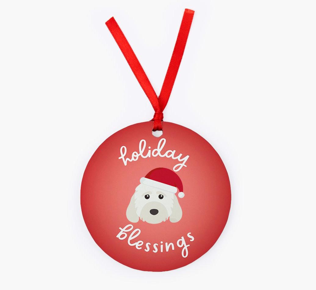 Holiday Blessings: Personalized {breedFullName} Christmas Decoration