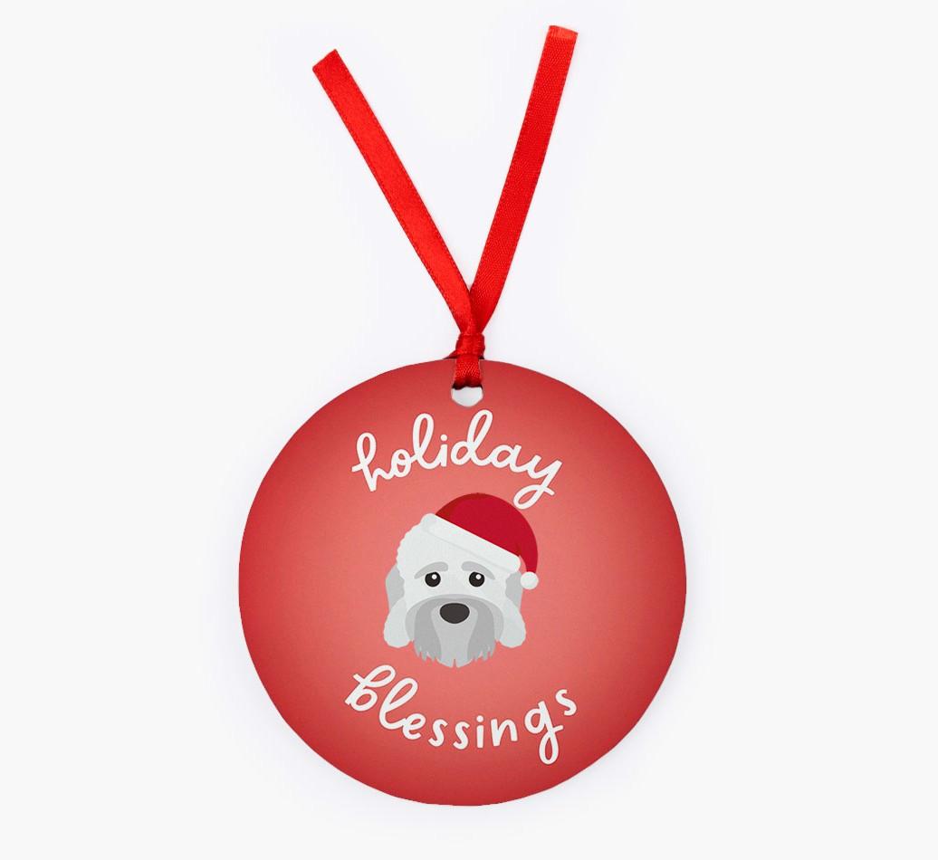 Holiday Blessings: Personalized {breedFullName} Christmas Decoration