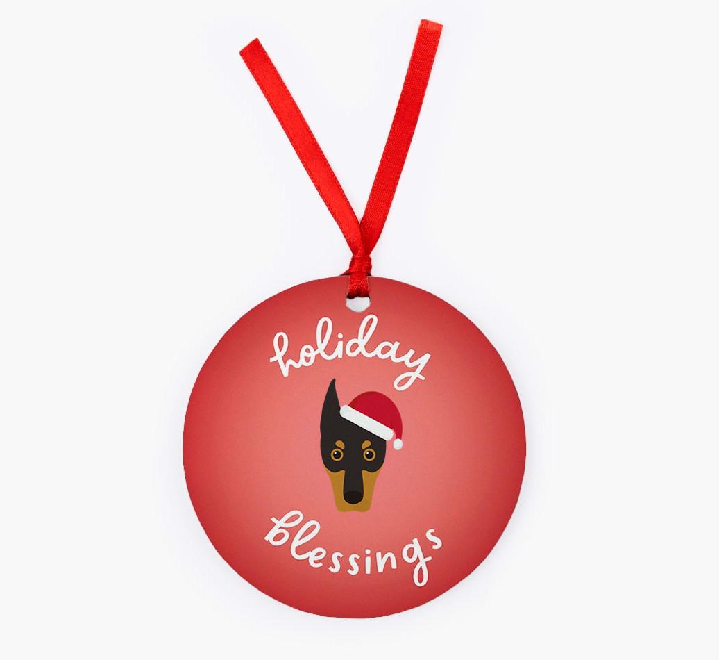 Holiday Blessings: Personalized {breedFullName} Christmas Decoration