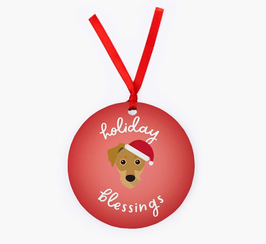 Holiday Blessings: Personalized {breedFullName} Christmas Decoration