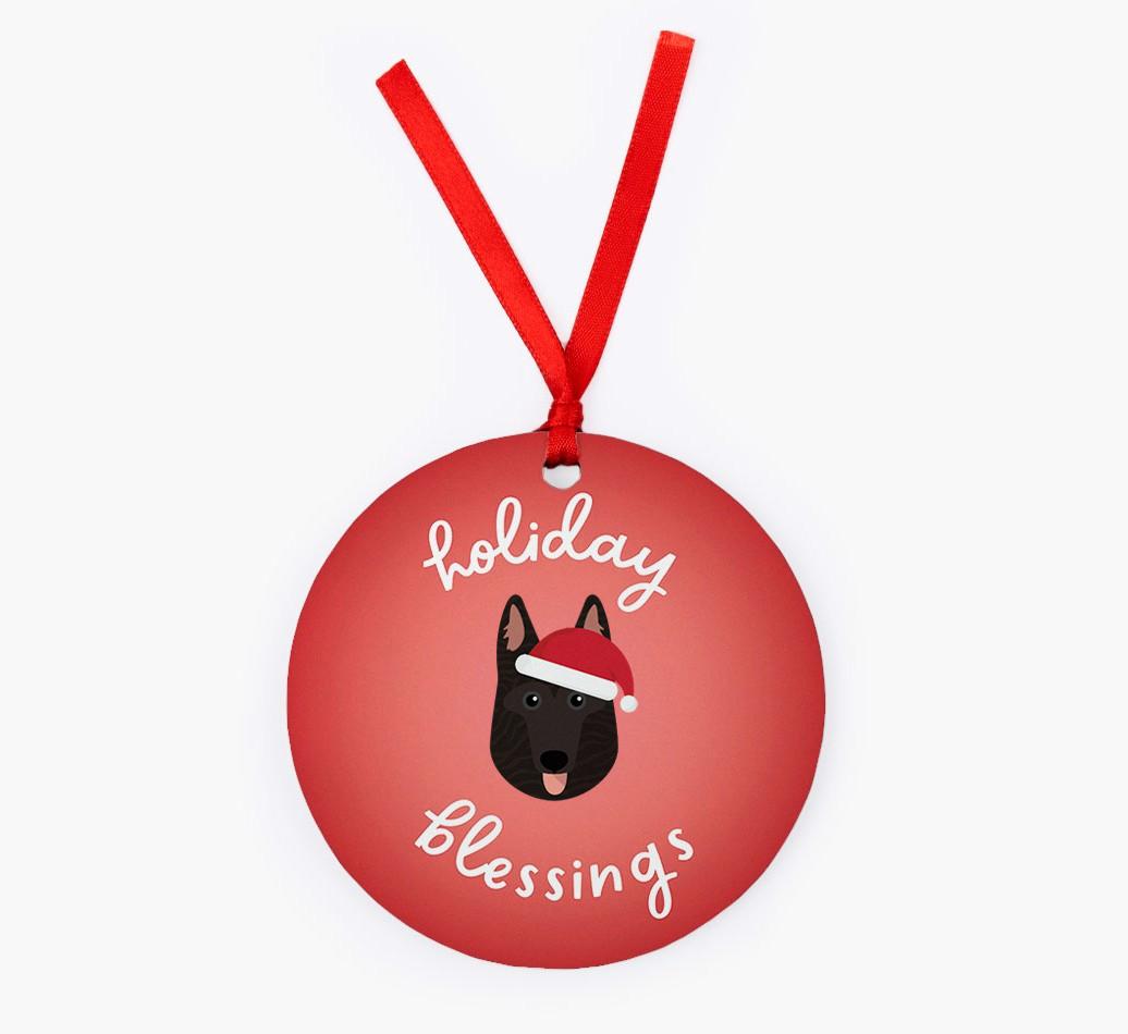 Holiday Blessings: Personalized {breedFullName} Christmas Decoration