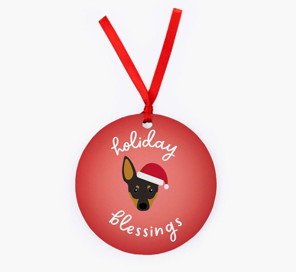 Holiday Blessings: Personalized {breedFullName} Christmas Decoration