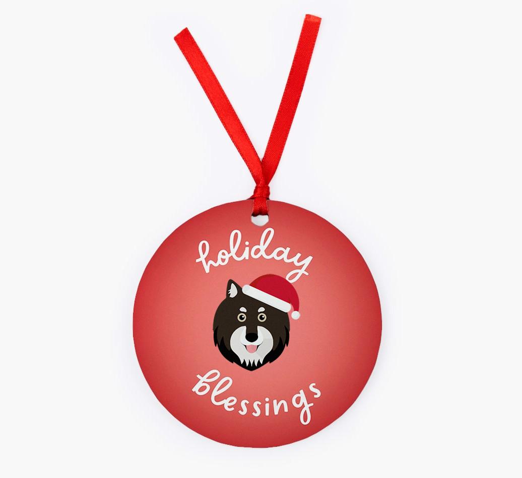Holiday Blessings: Personalized {breedFullName} Christmas Decoration