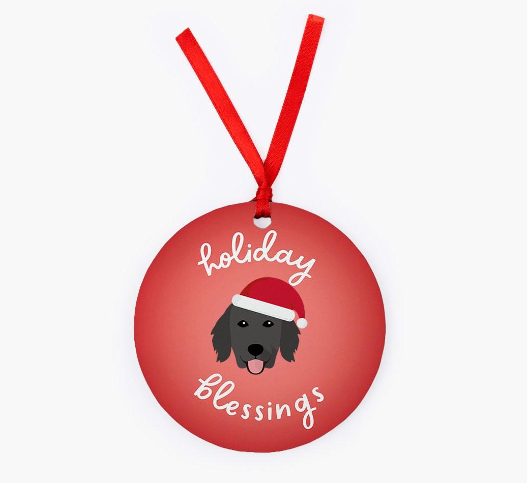 Holiday Blessings: Personalized {breedFullName} Christmas Decoration