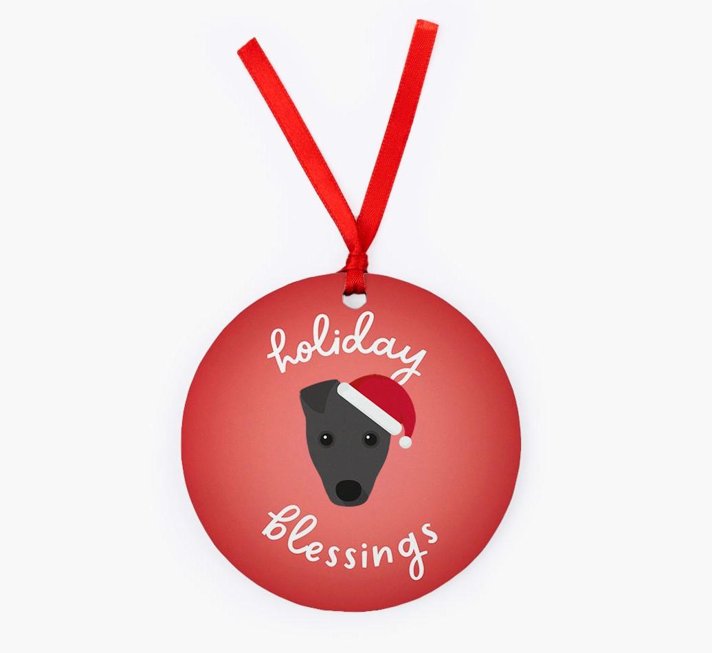 Holiday Blessings: Personalized {breedFullName} Christmas Decoration