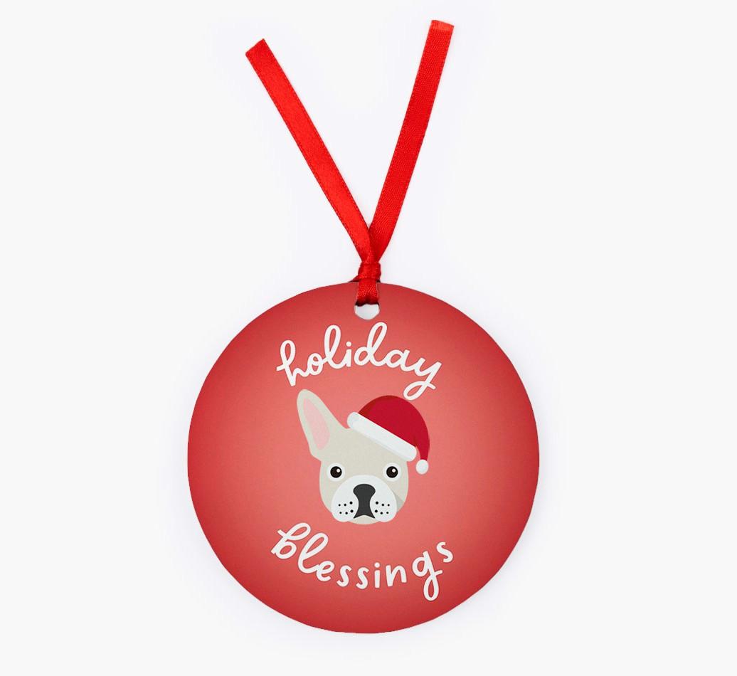 Holiday Blessings: Personalized {breedFullName} Christmas Decoration