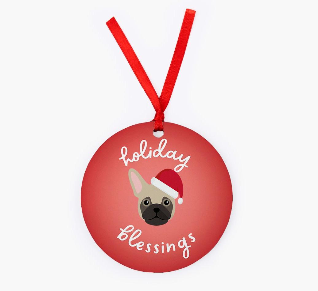 Holiday Blessings: Personalized {breedFullName} Christmas Decoration