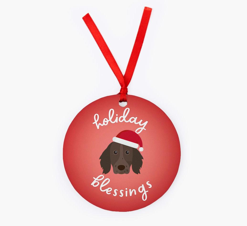 Holiday Blessings: Personalized {breedFullName} Christmas Decoration