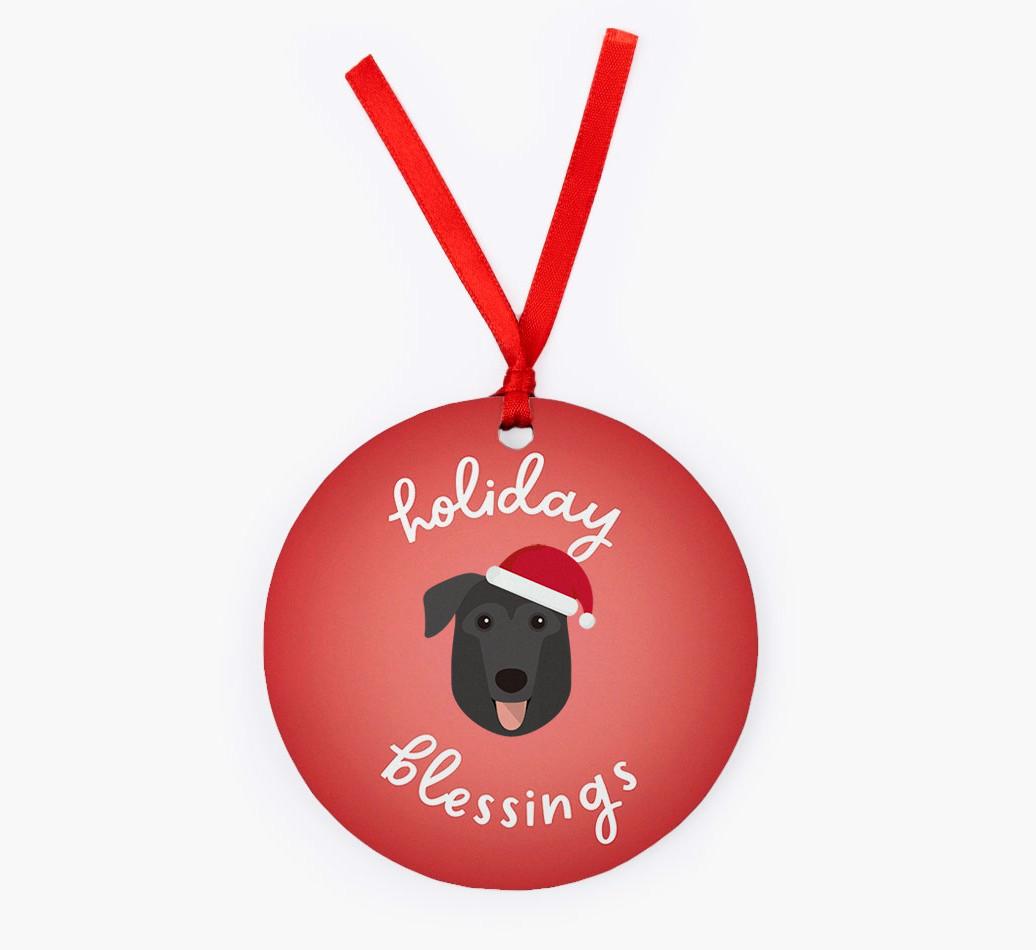 Holiday Blessings: Personalized {breedFullName} Christmas Decoration