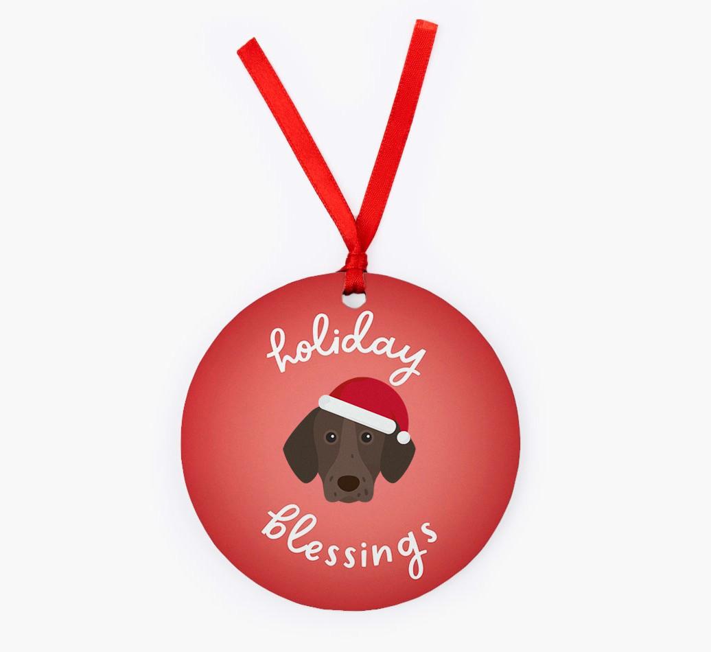Holiday Blessings: Personalized {breedFullName} Christmas Decoration