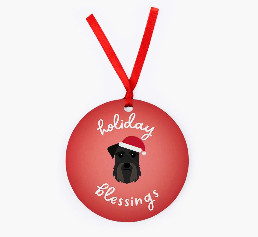 Holiday Blessings: Personalized {breedFullName} Christmas Decoration