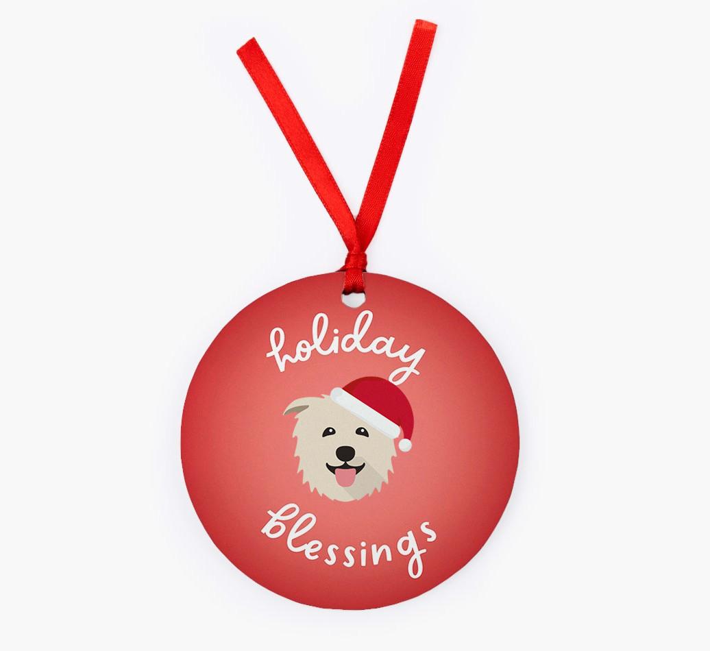 Holiday Blessings: Personalized {breedFullName} Christmas Decoration