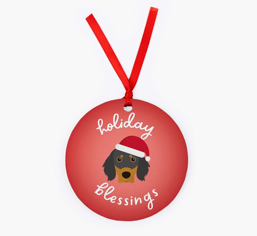 Holiday Blessings: Personalized {breedFullName} Christmas Decoration