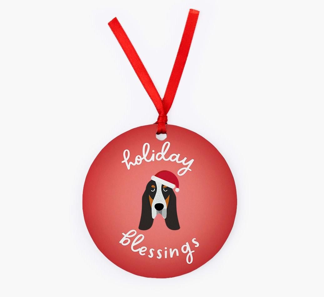 Holiday Blessings: Personalized {breedFullName} Christmas Decoration