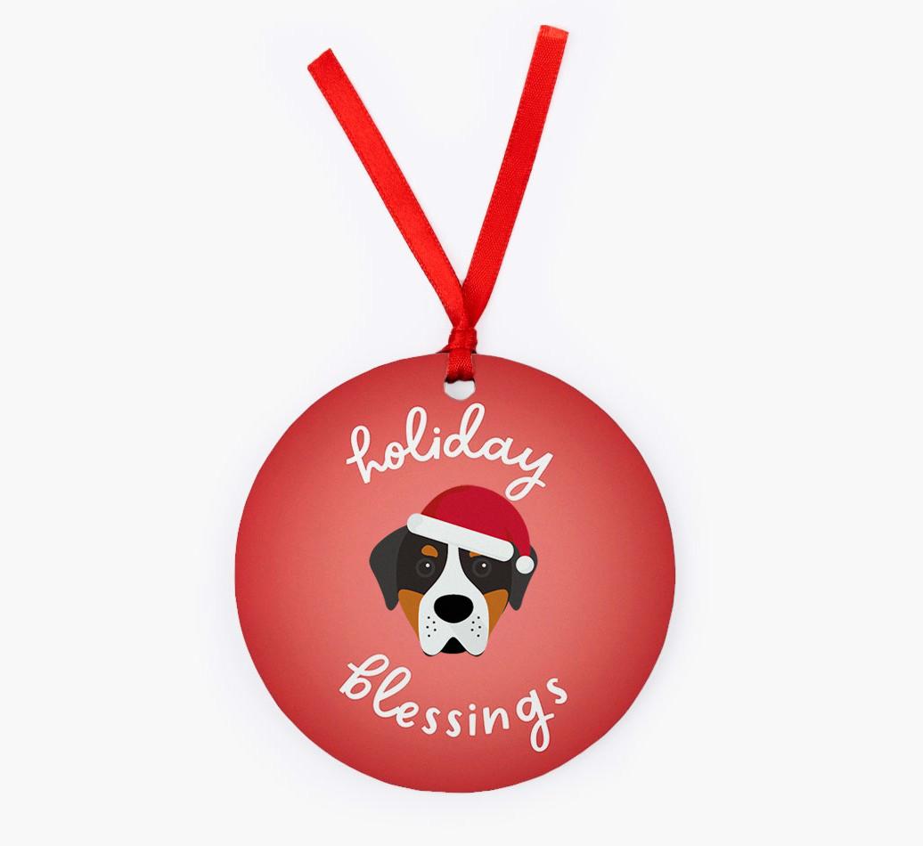Holiday Blessings: Personalized {breedFullName} Christmas Decoration