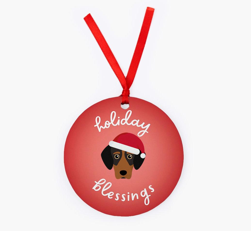 Holiday Blessings: Personalized {breedFullName} Christmas Decoration