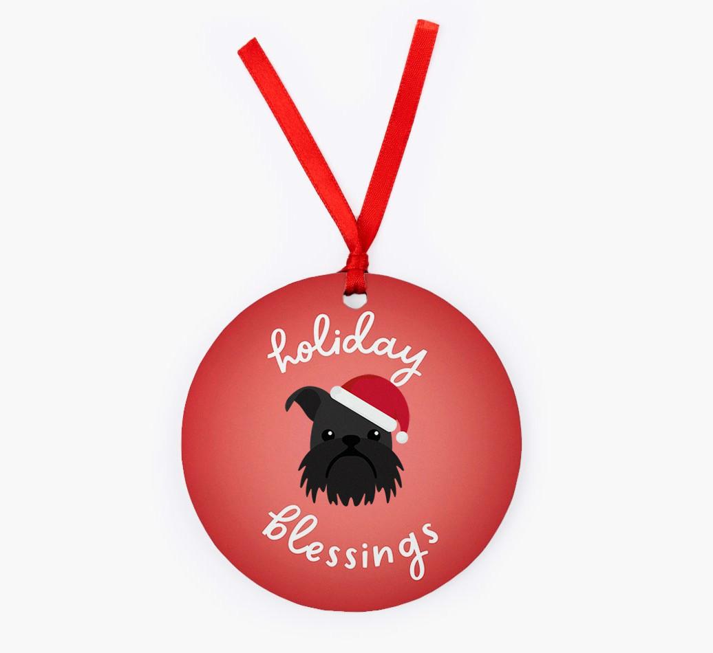 Holiday Blessings: Personalized {breedFullName} Christmas Decoration