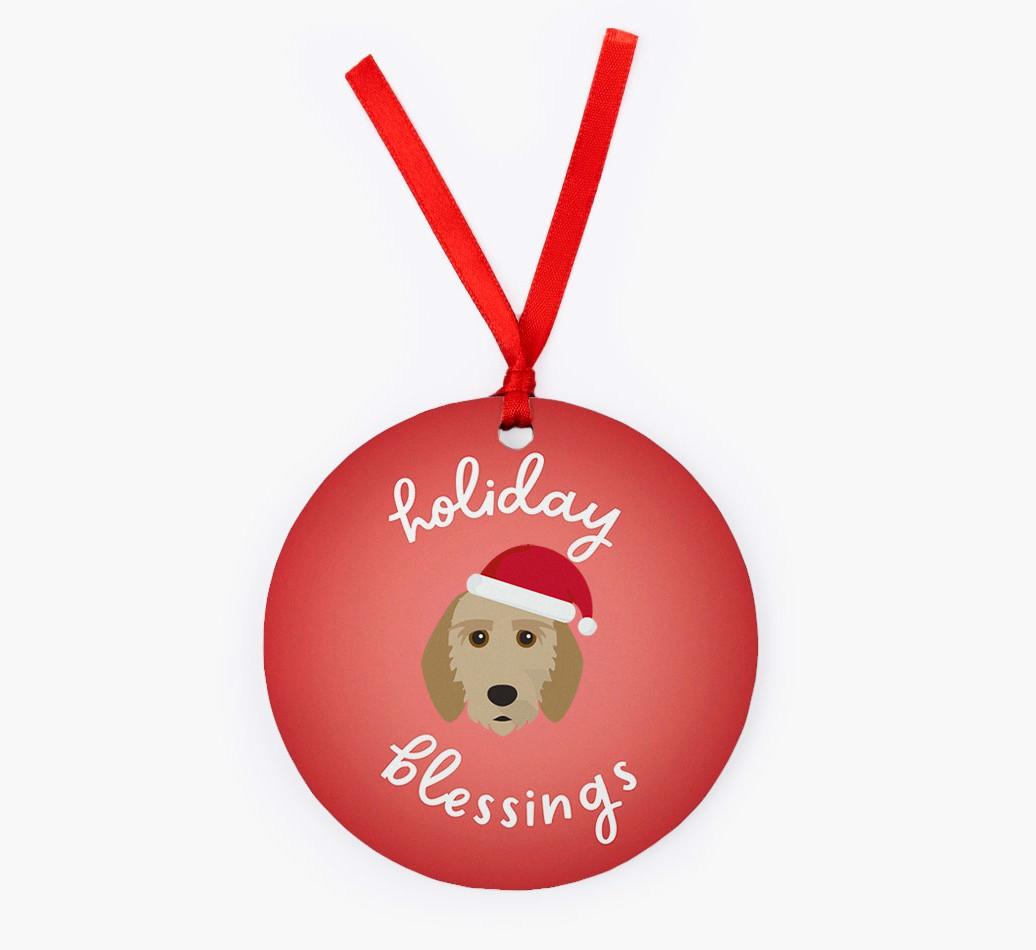 Holiday Blessings: Personalized {breedFullName} Christmas Decoration