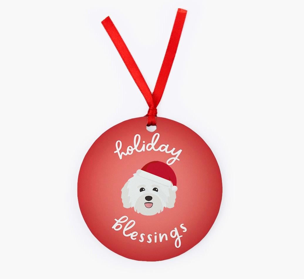 Holiday Blessings: Personalized {breedFullName} Christmas Decoration