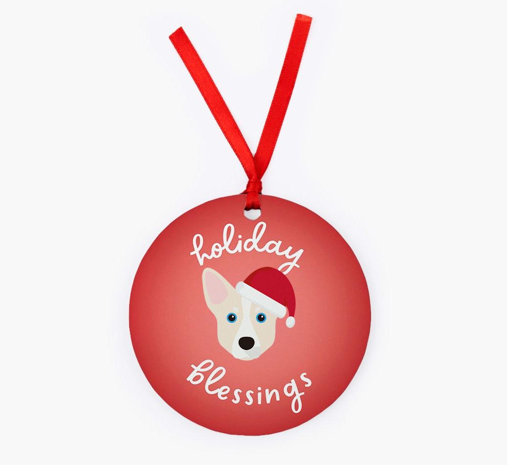 Holiday Blessings: Personalized {breedFullName} Christmas Decoration