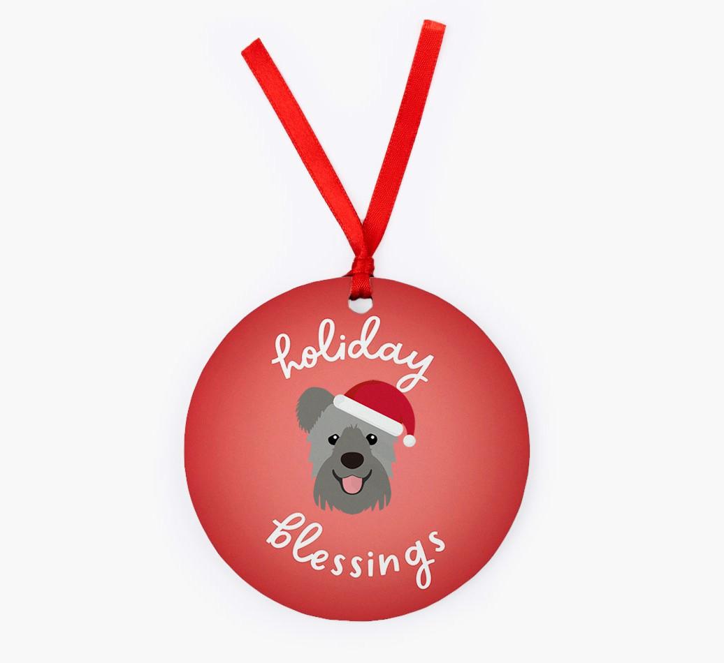 Holiday Blessings: Personalized {breedFullName} Christmas Decoration