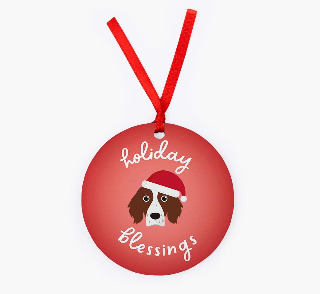 Holiday Blessings: Personalized {breedFullName} Christmas Decoration