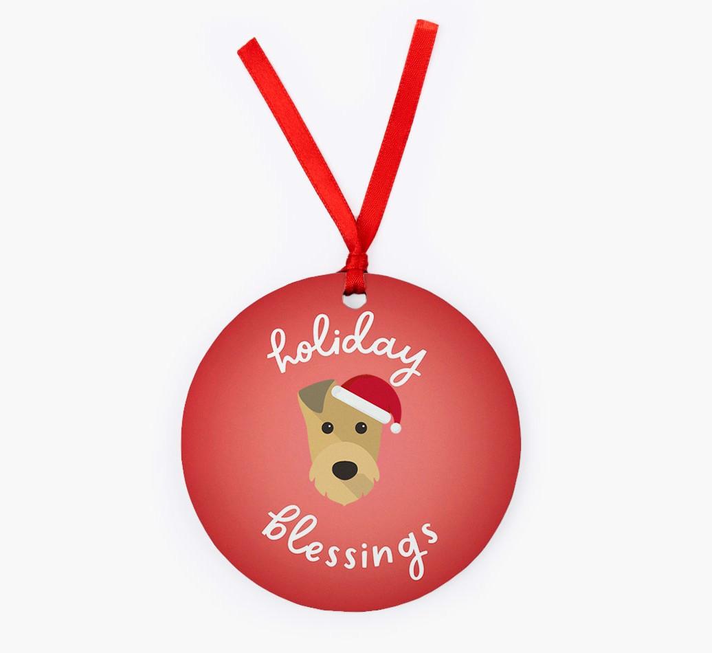 Holiday Blessings: Personalized {breedFullName} Christmas Decoration