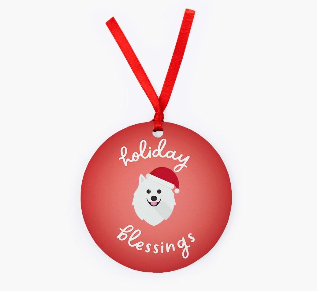 Holiday Blessings: Personalized {breedFullName} Christmas Decoration