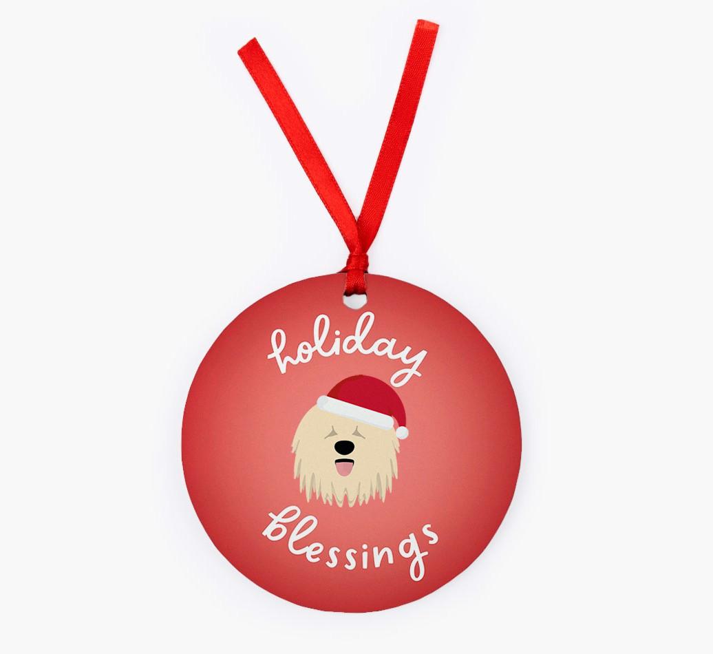 Holiday Blessings: Personalized {breedFullName} Christmas Decoration