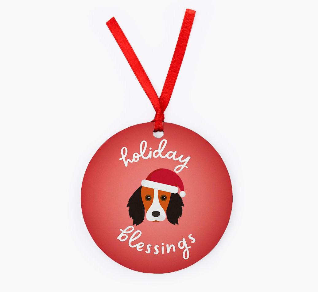 Holiday Blessings: Personalized {breedFullName} Christmas Decoration