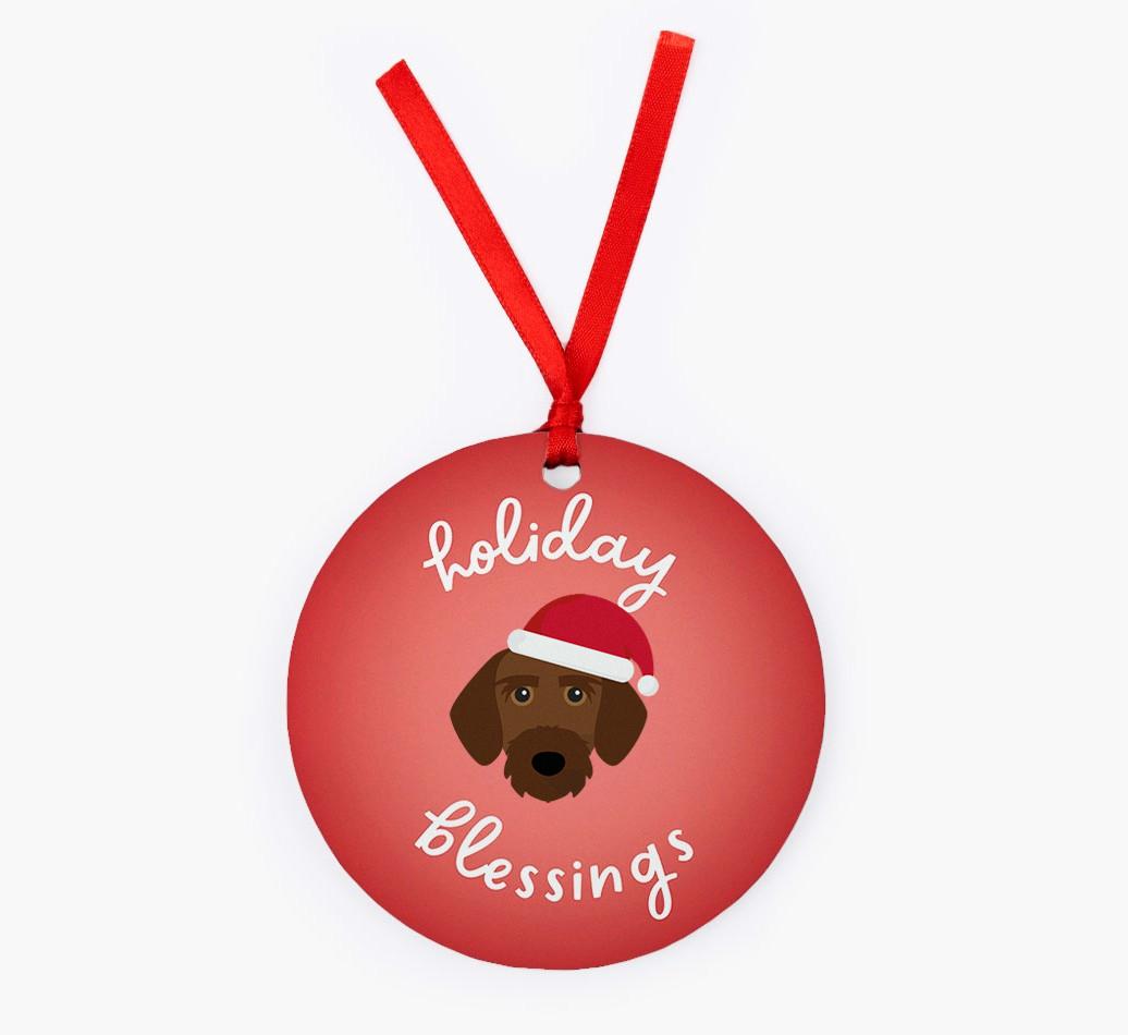 Holiday Blessings: Personalized {breedFullName} Christmas Decoration