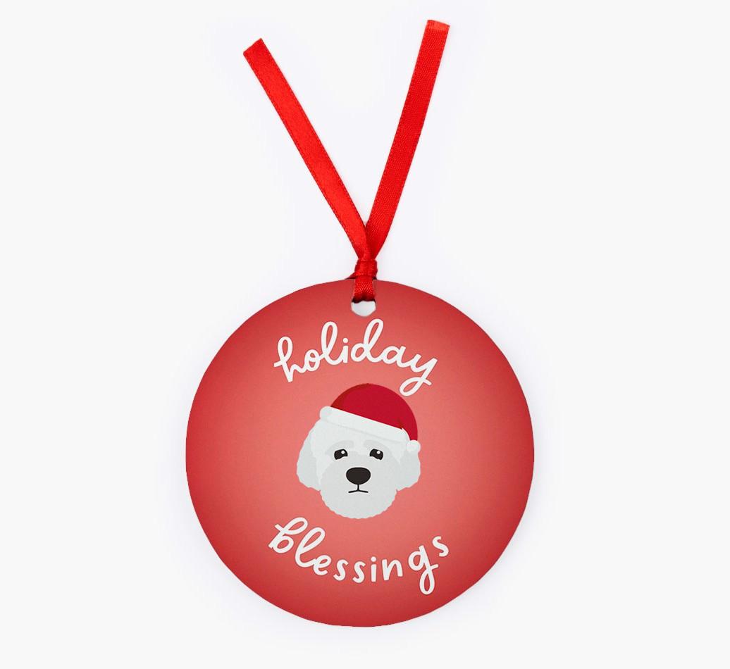 Holiday Blessings: Personalized {breedFullName} Christmas Decoration