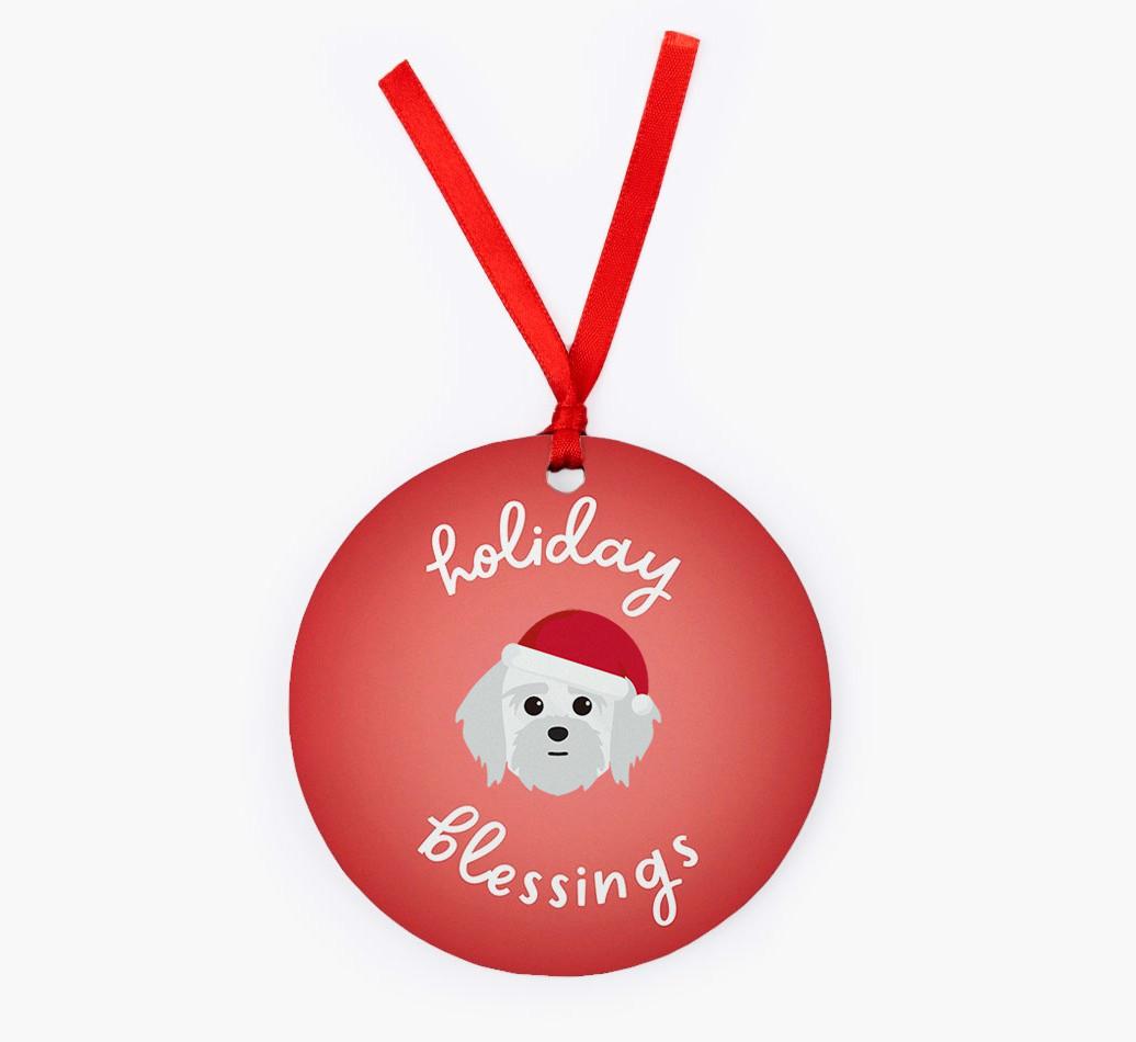 Holiday Blessings: Personalized {breedFullName} Christmas Decoration