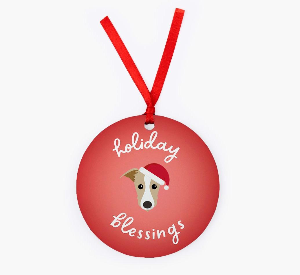 Holiday Blessings: Personalized {breedFullName} Christmas Decoration