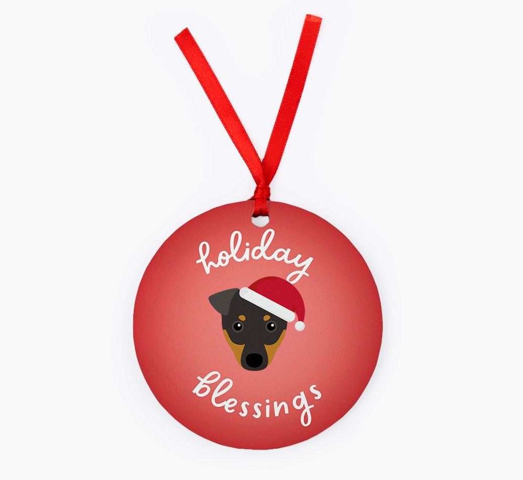Holiday Blessings: Personalized {breedFullName} Christmas Decoration