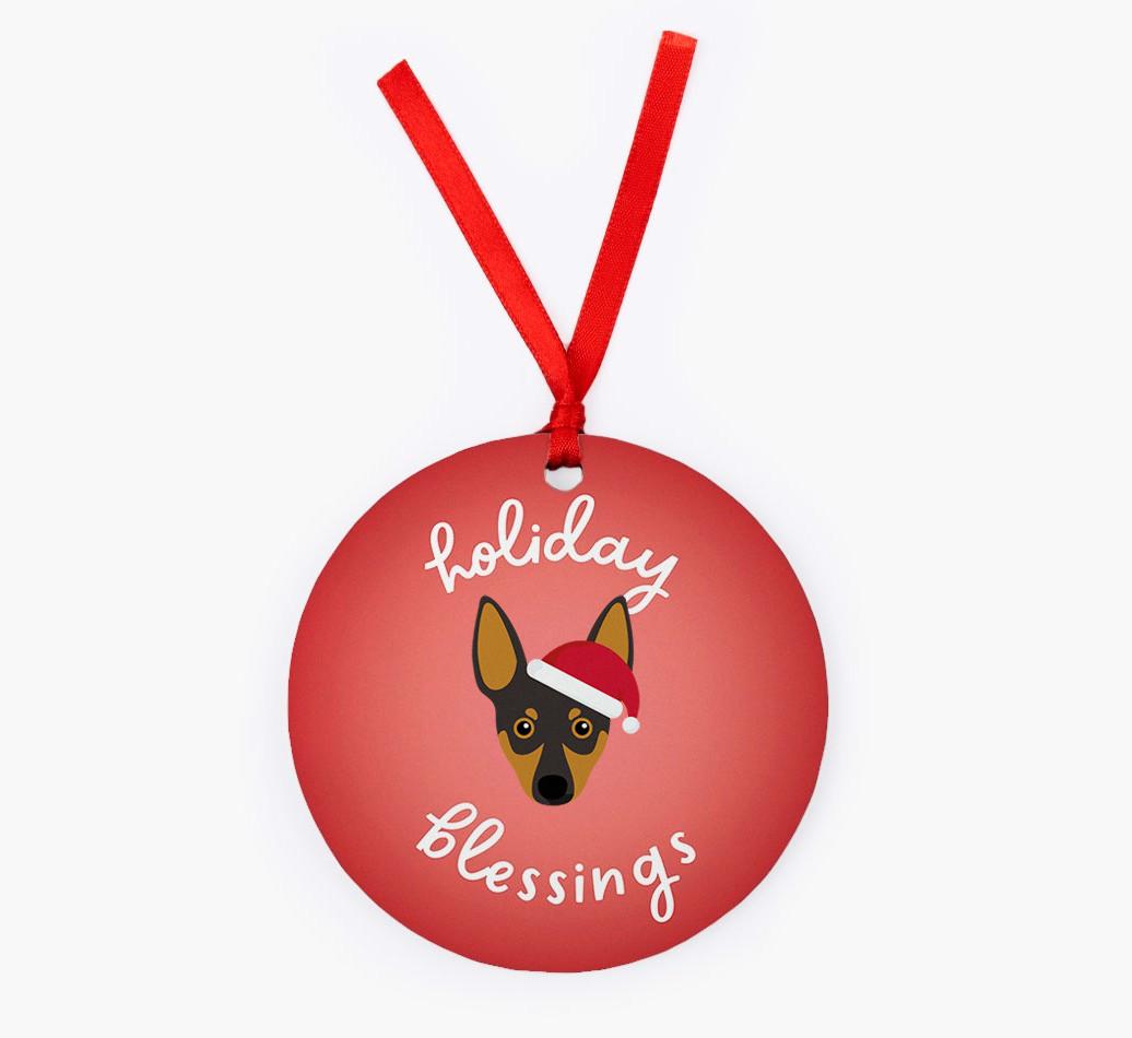 Holiday Blessings: Personalized {breedFullName} Christmas Decoration