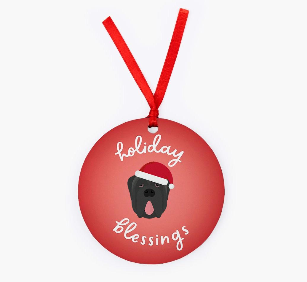 Holiday Blessings: Personalized {breedFullName} Christmas Decoration
