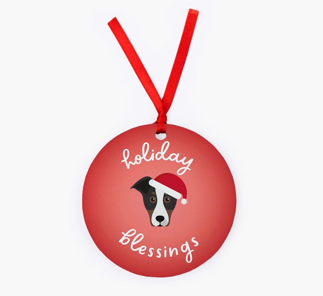Holiday Blessings: Personalized {breedFullName} Christmas Decoration
