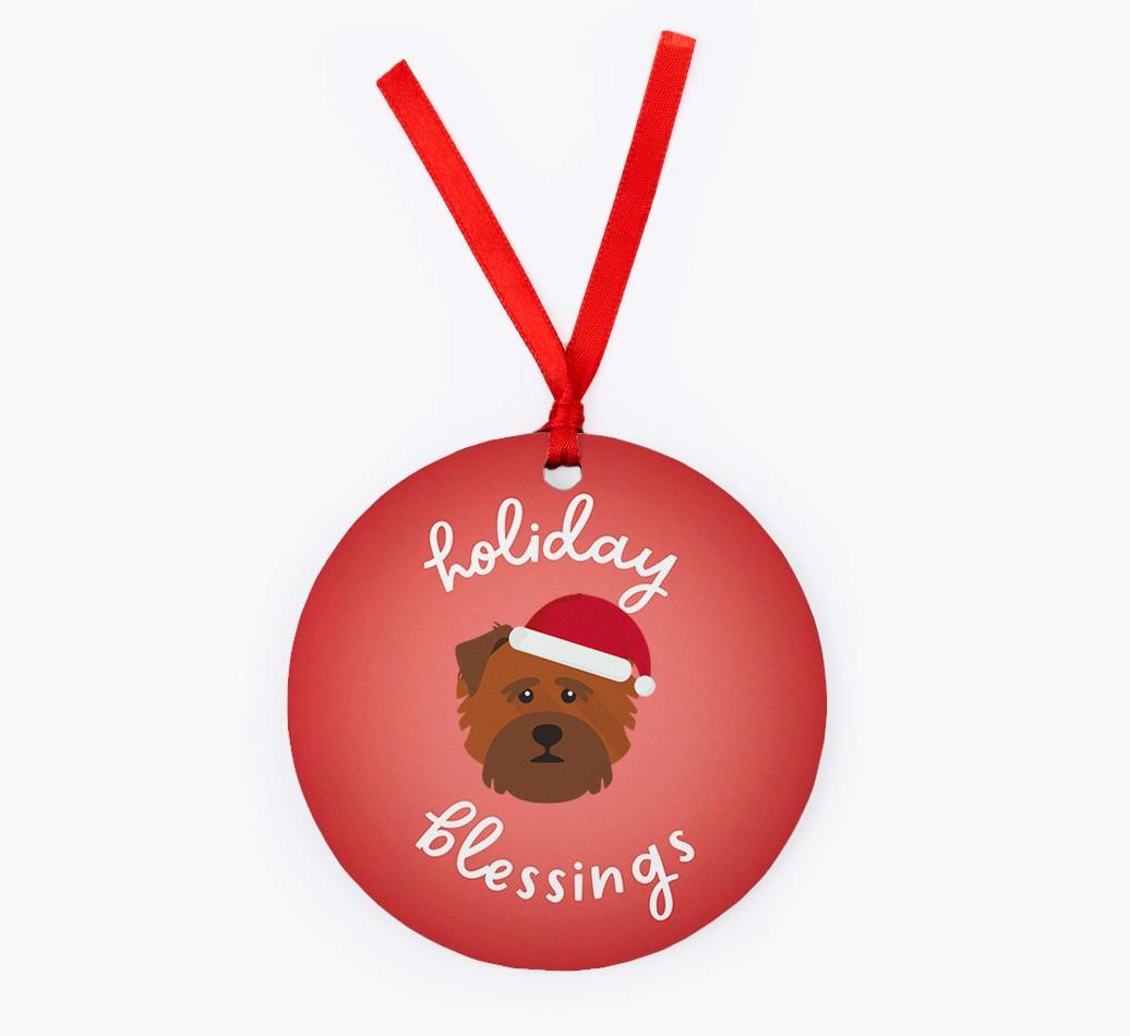 Holiday Blessings: Personalized {breedFullName} Christmas Decoration