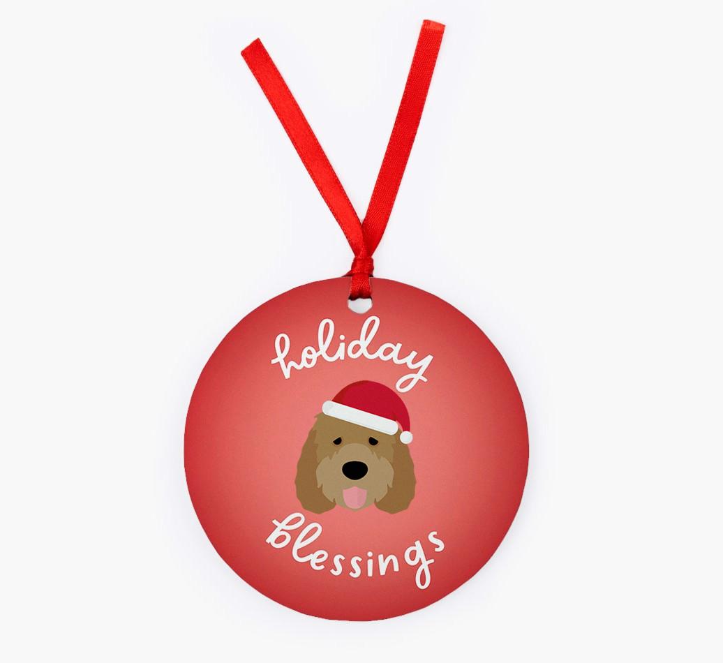 Holiday Blessings: Personalized {breedFullName} Christmas Decoration