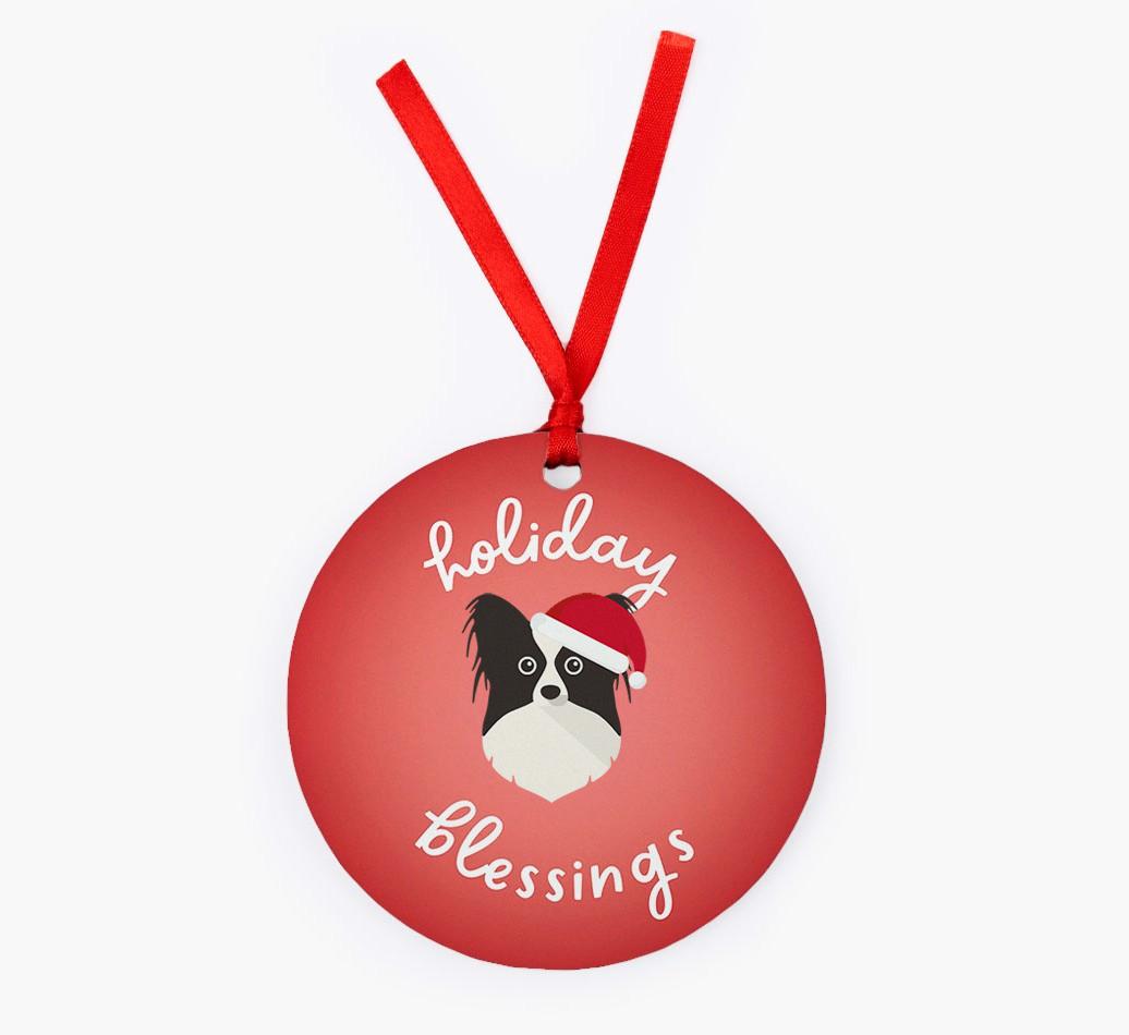 Holiday Blessings: Personalized {breedFullName} Christmas Decoration