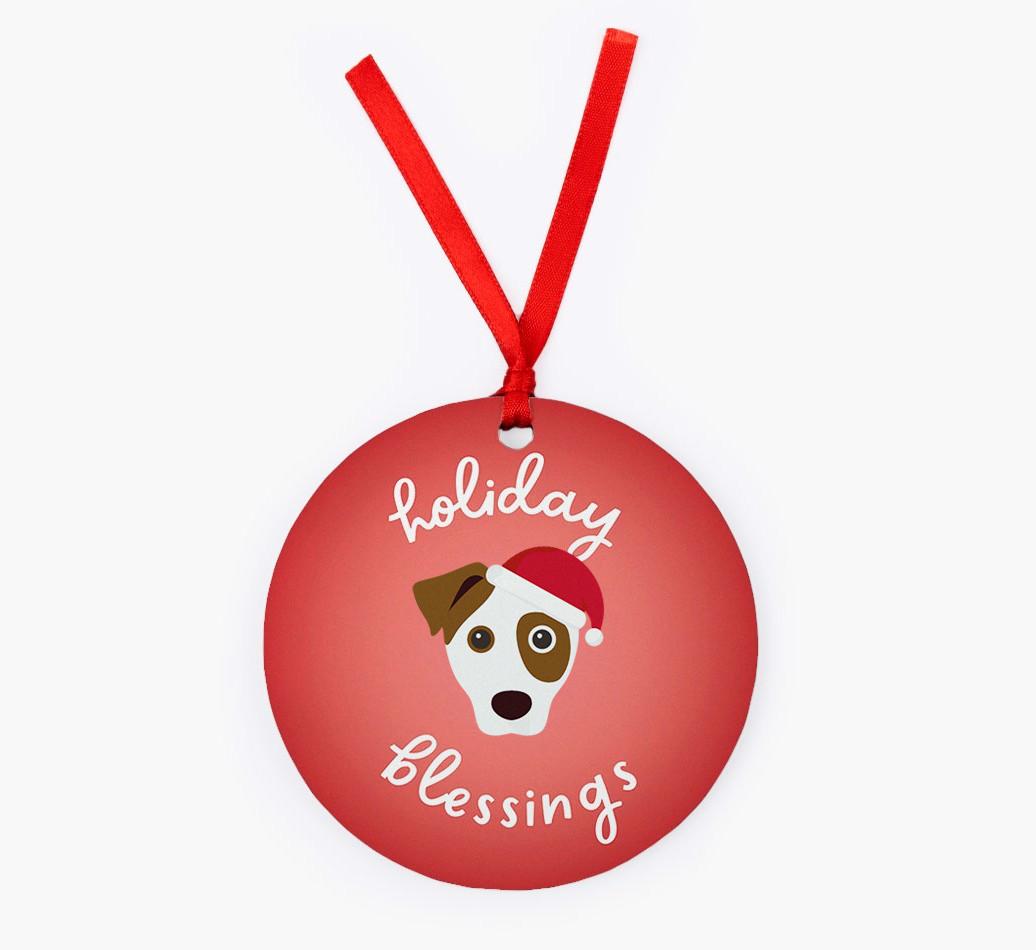 Holiday Blessings: Personalized {breedFullName} Christmas Decoration