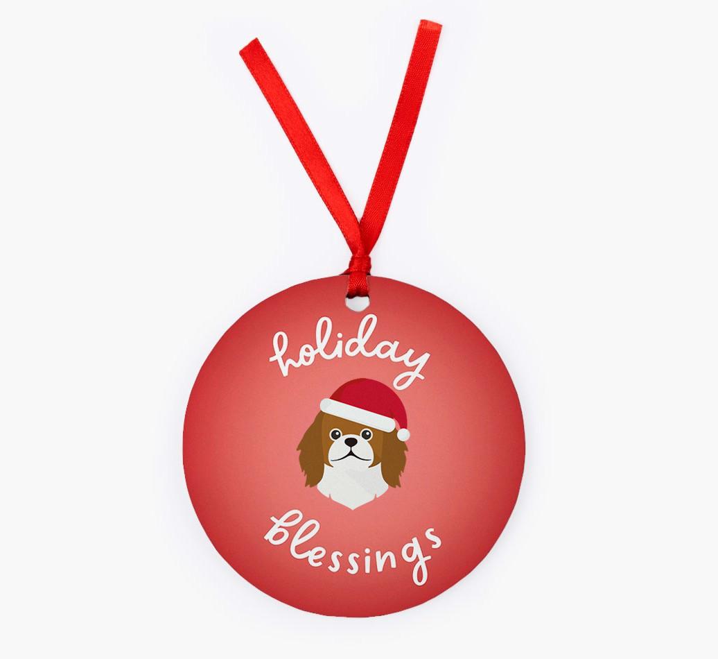 Holiday Blessings: Personalized {breedFullName} Christmas Decoration