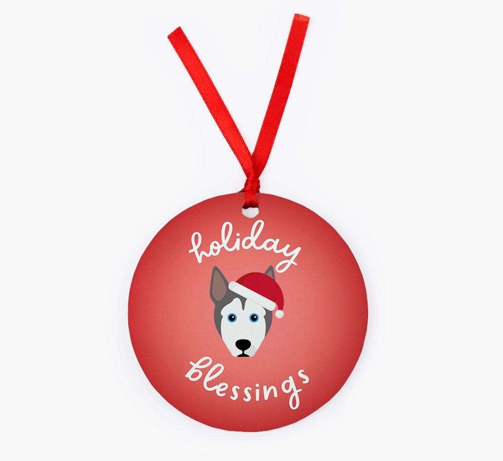 Holiday Blessings: Personalized {breedFullName} Christmas Decoration